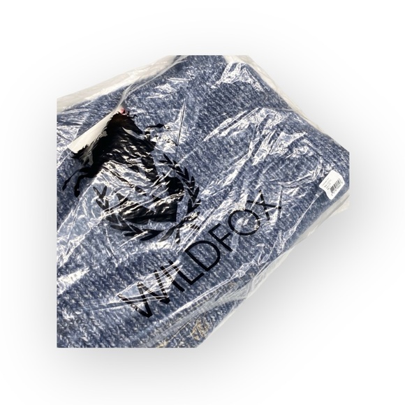 new Wildfox ❤︎ Drew Reversible Chunky Knit Oversized Sweater ❤︎ Galaxy Blue ❤︎ M - Picture 6 of 16